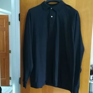 Men's 2xL black long sleeve shirt